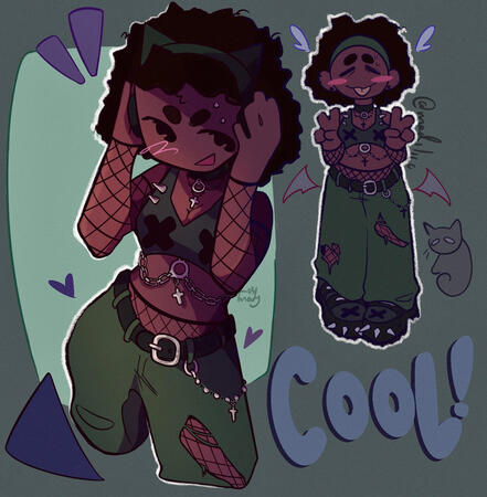 Cool black alt girl